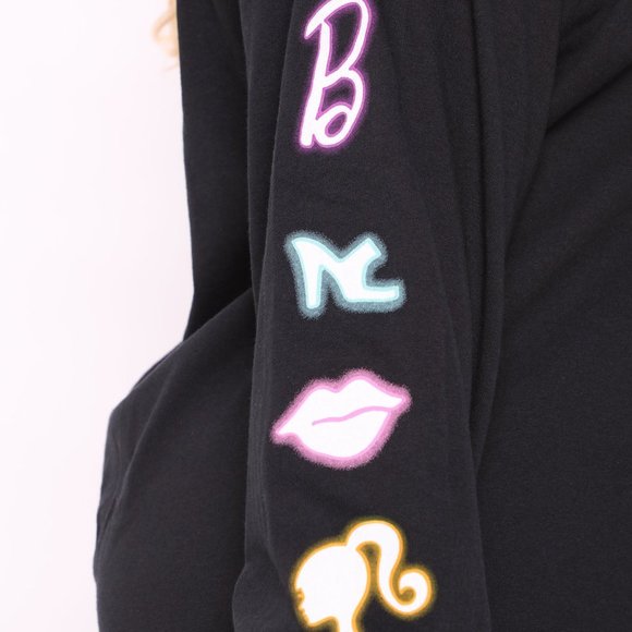 Fashion Nova Let's Go Party Barbie Long Sleeve Tee - Picture 3 of 9